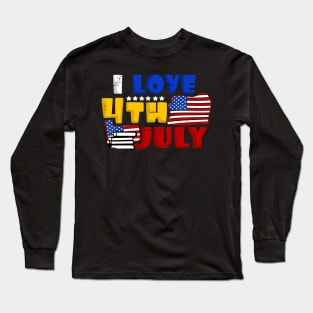 America Shirt 4th of July Patriotic T-shirt holiday Long Sleeve T-Shirt